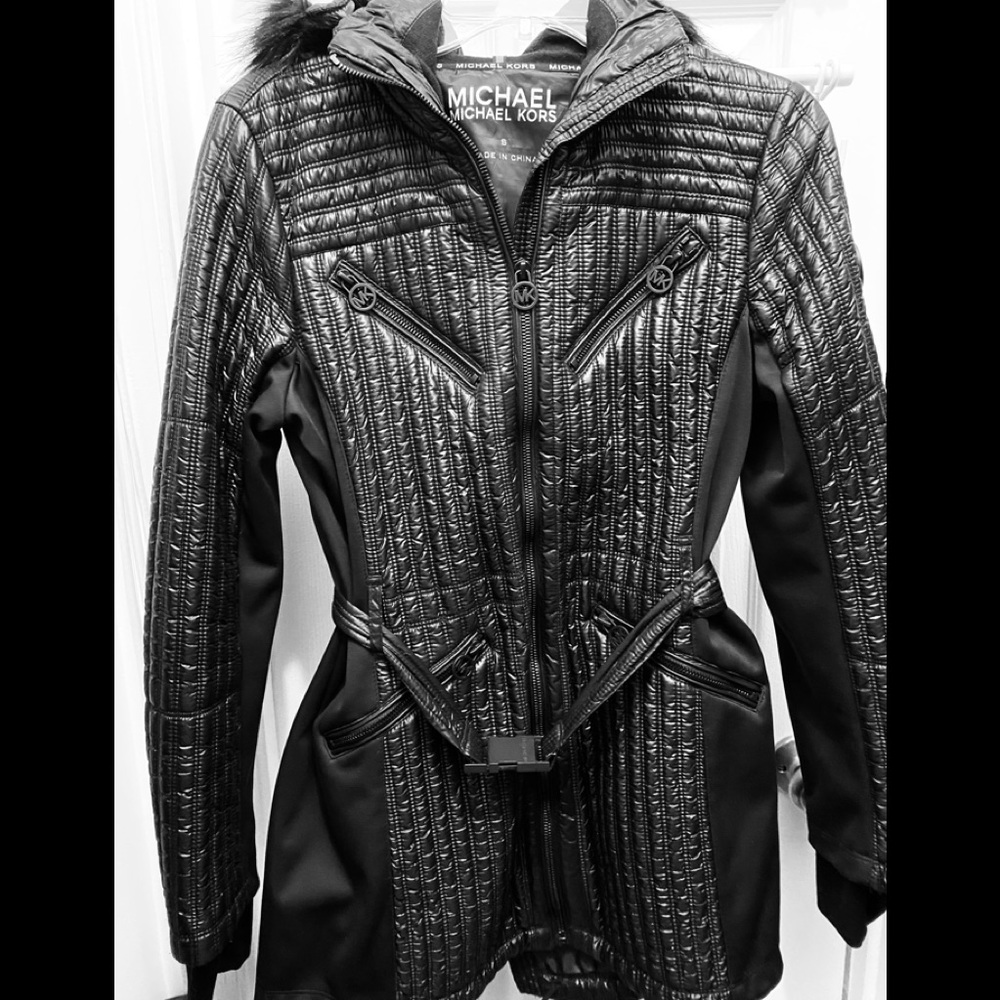 Michael Kors long puffer jacket.
